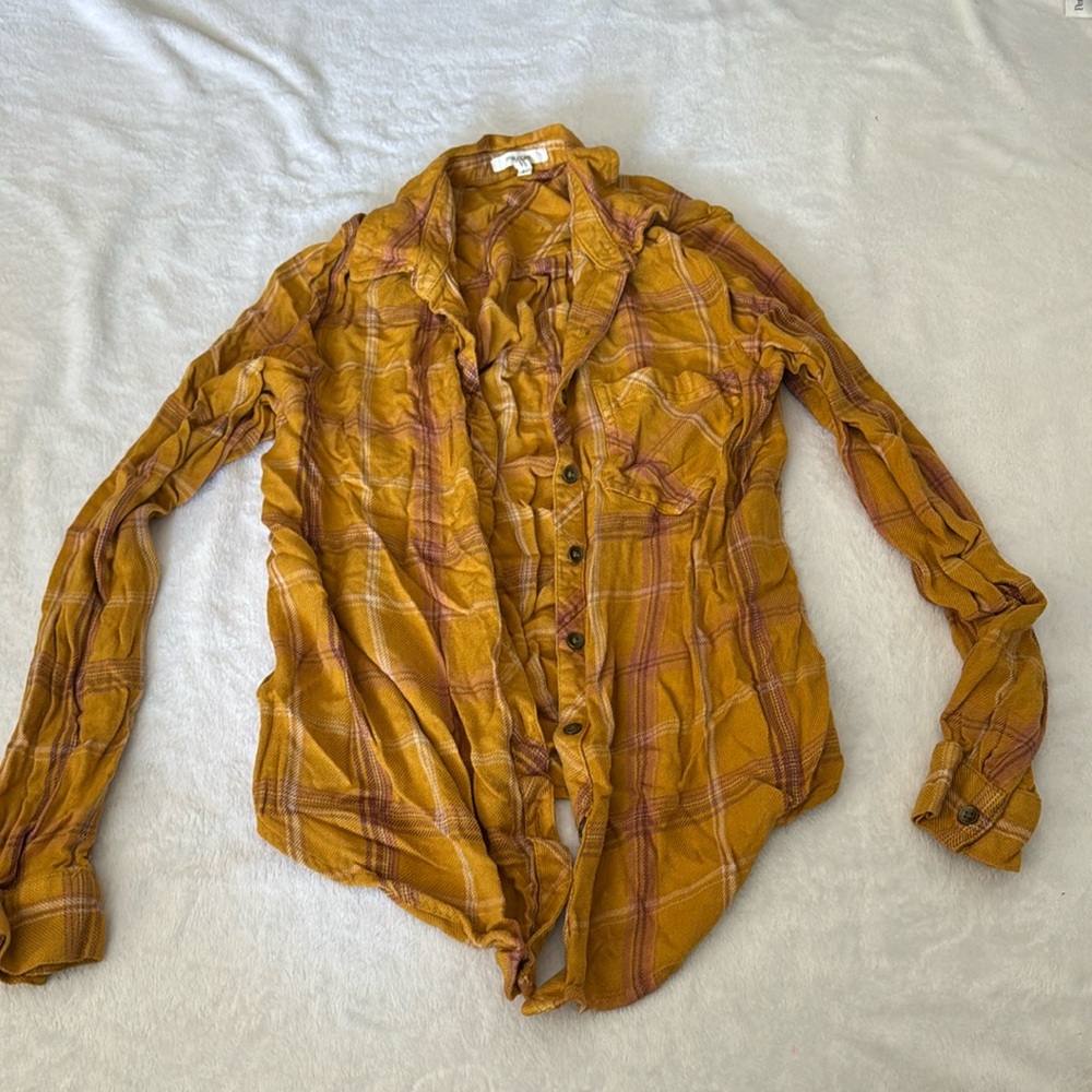 Mustard Yellow Flannel